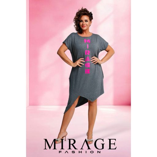 Mirage Delhi alul szabott tunika, szürke