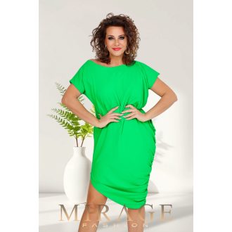 Mirage Calispo silky szatén ruha, zöld