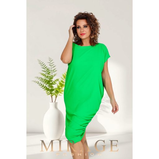 Mirage Calispo silky szatén ruha, zöld