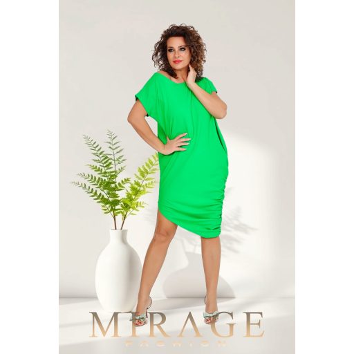 Mirage Calispo silky szatén ruha, zöld