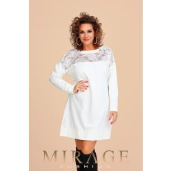 Mirage Antigoné csipkebetétes pulóver, fehér Mirage Antigoné csipkebetétes pulóver, fehér