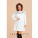 Mirage Antigoné csipkebetétes pulóver, fehér