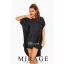 Mirage Izebelle silky szatén tunika, fekete