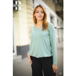 Rensix Rizel gumis derekú felső, zsálya