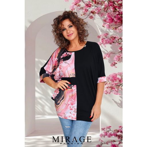 Mirage Trikru betétes tunika, fekete