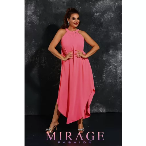 Mirage Zira öves zsorzsett maxiruha, rózsaszín