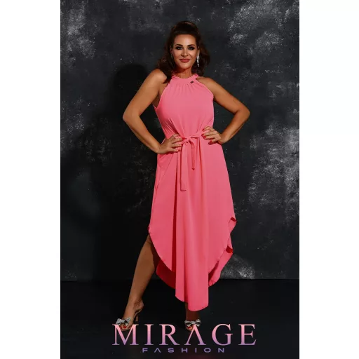 Mirage Zira öves zsorzsett maxiruha, rózsaszín