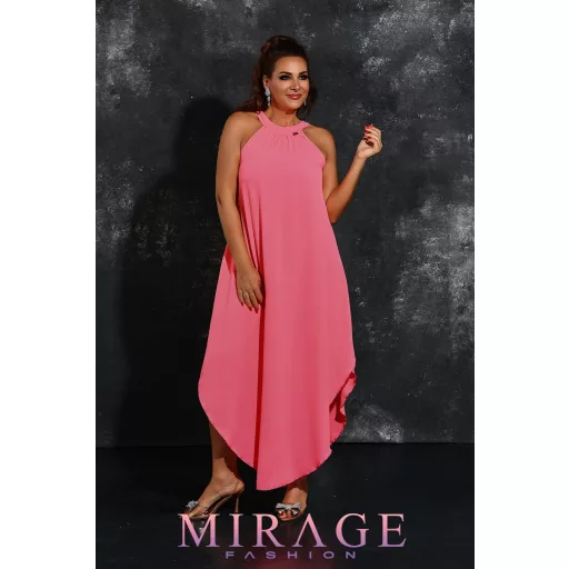 Mirage Zira öves zsorzsett maxiruha, rózsaszín