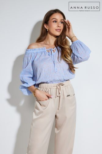 Anna Russo Flowy blúz, virágos