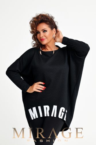 Mirage Sevilla anyagában mintás tunika, fekete