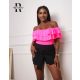 Rensix Summer fodros felső, UV pink