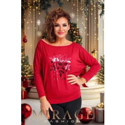 Mirage Gold passzés felső, bordó