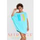 Mirage Harper pamut tunika, aqua kék