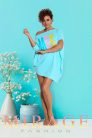 Mirage Harper pamut tunika, aqua kék