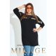 Mirage Kinga csipkebetétes ruha, fekete