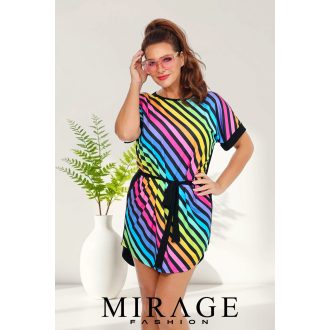 Mirage Susan öves ruha, csíkos