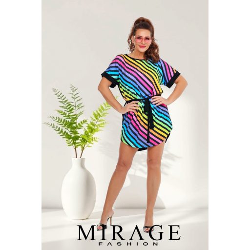 Mirage Susan öves ruha, csíkos
