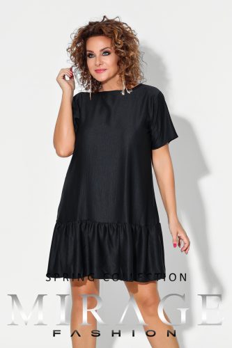 Mirage Primadonna öves silky ruha, fekete
