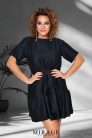 Mirage Primadonna öves silky ruha, fekete