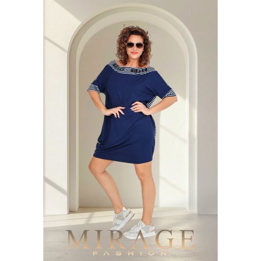 Mirage Meredith csónaknyakú tunika, sötétkék