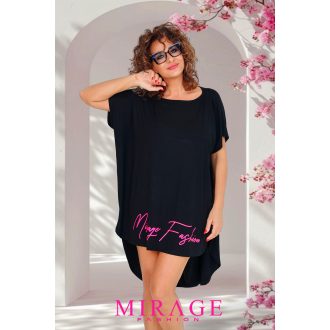 Mirage Csalka lezser tunika, fekete