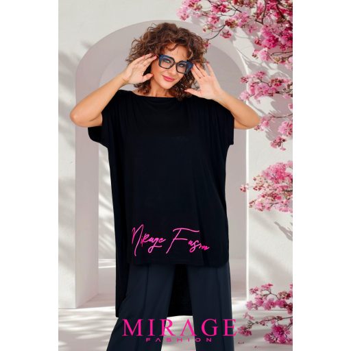 Mirage Csalka lezser tunika, fekete