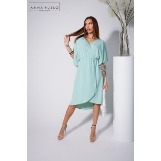 Anna Russo Dorothy átlapolt ruha, menta
