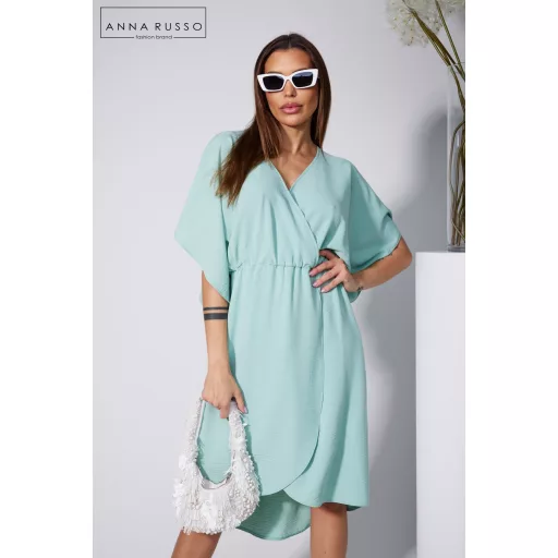 Anna Russo Dorothy átlapolt ruha, menta