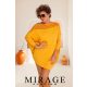 Mirage Song csipkebetétes tunika, okker sárga