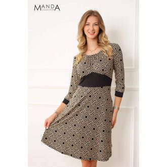 Manda Cube loknis alkalmi ruha, mintás