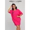Mirage Belami zsebes pamut tunika, pink