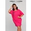 Mirage Belami zsebes pamut tunika, pink