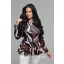 Mirage Oxelo peplum felső, barna mintás