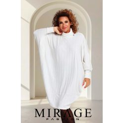 Mirage Pankota vastag bordás kötött ruha, fehér Mirage Pankota vastag bordás kötött ruha, fehér