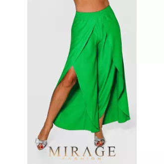 Mirage Dráma silky szatén lepke fazonú nadrág, zöld