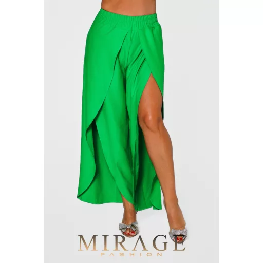 Mirage Dráma silky szatén lepke fazonú nadrág, zöld