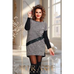 Mirage Jessica bőrbetétes alkalmi tunika, pezsgő