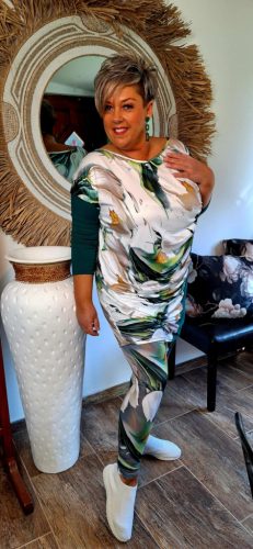 Fashion by Nono Amnézia tunika, smaragdzöld