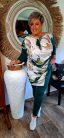 Fashion by Nono Amnézia tunika, smaragdzöld