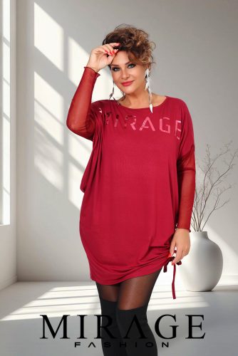 Mirage Cefzil alkalmi tunika, bordó