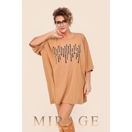 Mirage Polka lezser puntó tunika, mogyoró