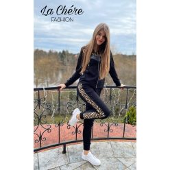 La Chére Angel szabadidő szett, fekete ocelot