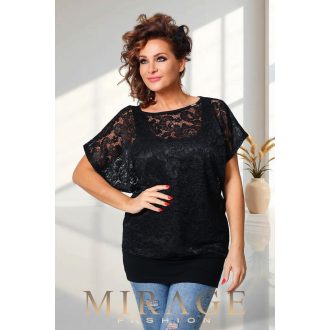 Mirage Ulena csipkés felső, fekete
