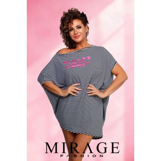 Mirage Sziszy asszimetrikus tunika, csíkos