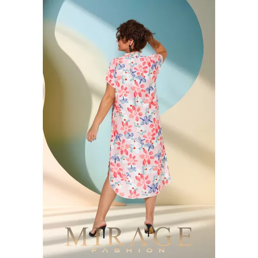 Mirage Kirké lenvászon ruha, mintás