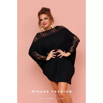  Mirage Song csipkebetétes tunika, fekete