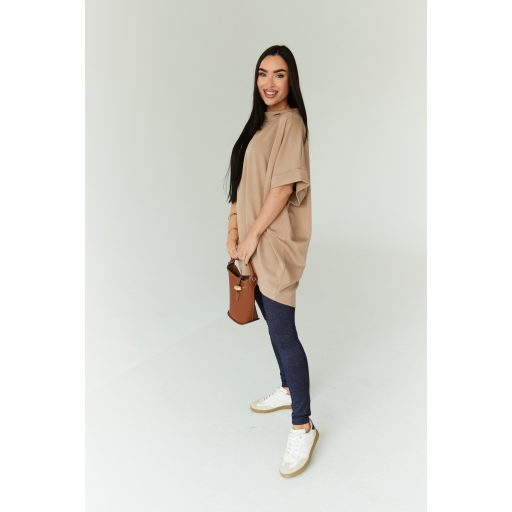 Anna Russo Ariel oversize tunika, barna