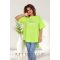 Mirage Béta puplin tunika, banánzöld