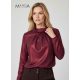 Manda kámzsa nyakú felső, burgundi